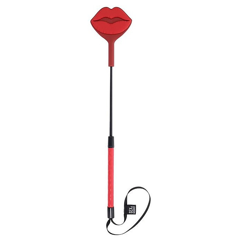 S&M Exs & Ohs Kiss Silicone Tipped Crop By Sportsheets - Whips And Crops