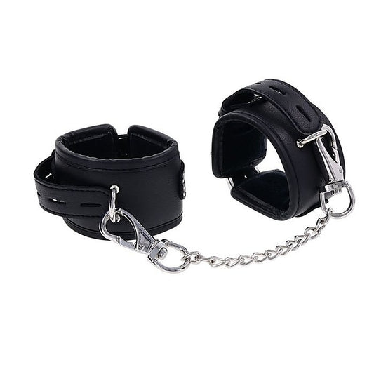 Sportsheets EDGE BDSM Play Handcuffs Restraints Black - Masks And Blindfolds
