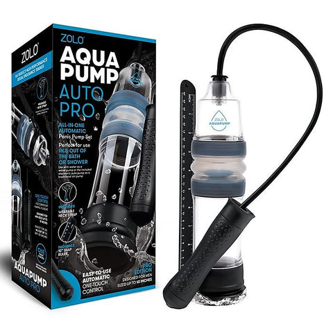 Zolo Aquapump Auto Pro Water Mens Penis Pump Clear