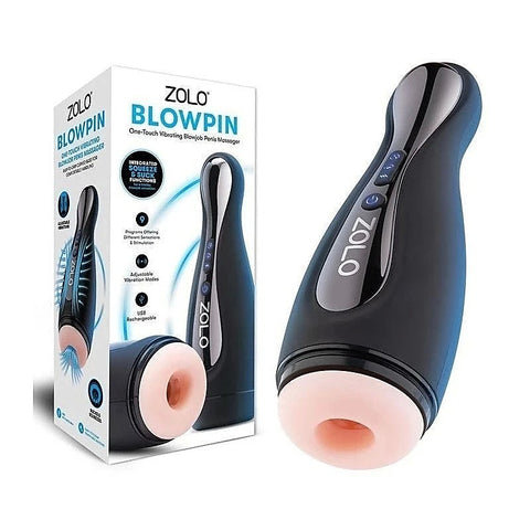 Zolo Blowpin Auto Sucking and Vibrating Male Masturbator Flesh