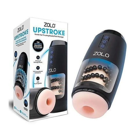 Zolo Upstroke USB Rechargeable Auto Thrusting Mens Masturbator Flesh - Masturbators and Strokers
