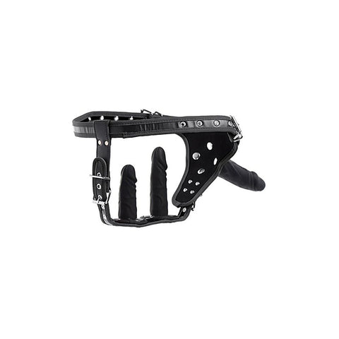 Strict Double Penetration Strap On Harness By Xr Brands - Strap On Sextoys