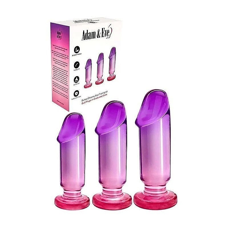 Sunset Dreams Anal Training Kit By Adam & Eve - Butt Plugs