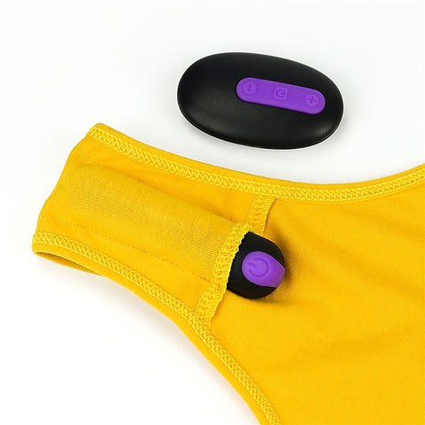 Lovetoy Ingen Bitch Rechargeable Vibrating Panties Yellow