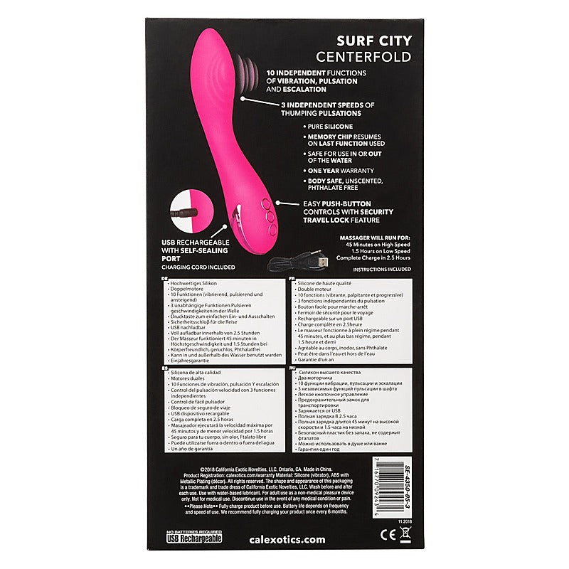California Dreaming Surf City Centerfold G Spot Vibrator - G-Spot Vibrators