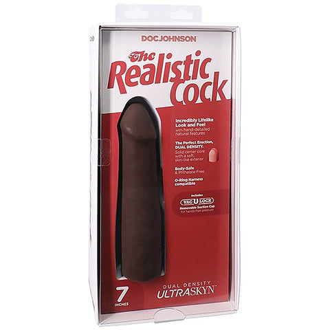 Vac-U-Lock 7 Inch Realistic Dildo By Doc Johnson - Realistic Dildos
