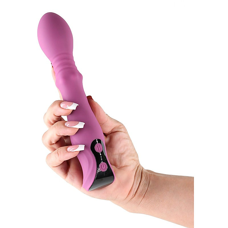 NS Novelties Lust-n-Dreams Cadence Thrusting Vibrator Blush - G-Spot Vibrators