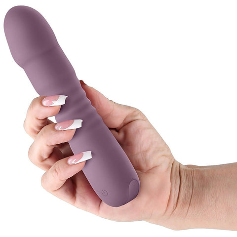NS Novelties Lust-n-Dreams Poise Vibrating Dildo Mauve - Vibrating Dildos