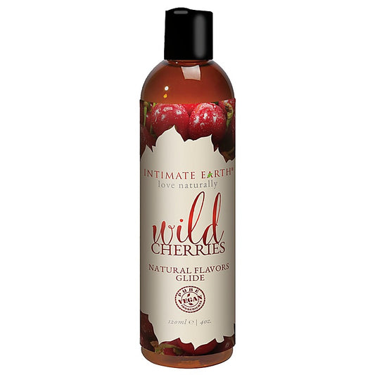 Intimate Earth Wild Cherries Natural Flavors Glide 120ml