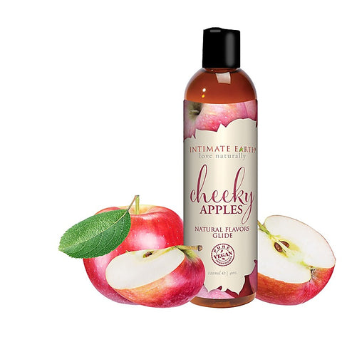 Cheeky Apples Natural Flavors Glide By Intimate Earth - Water Based Lubes