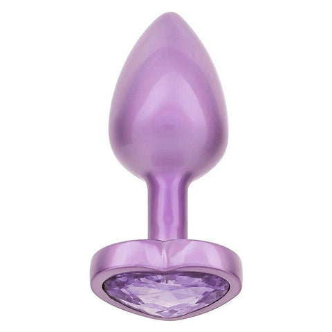 Jewel Amethyst Heart Shape Butt Plug By California Exotics - Butt Plugs