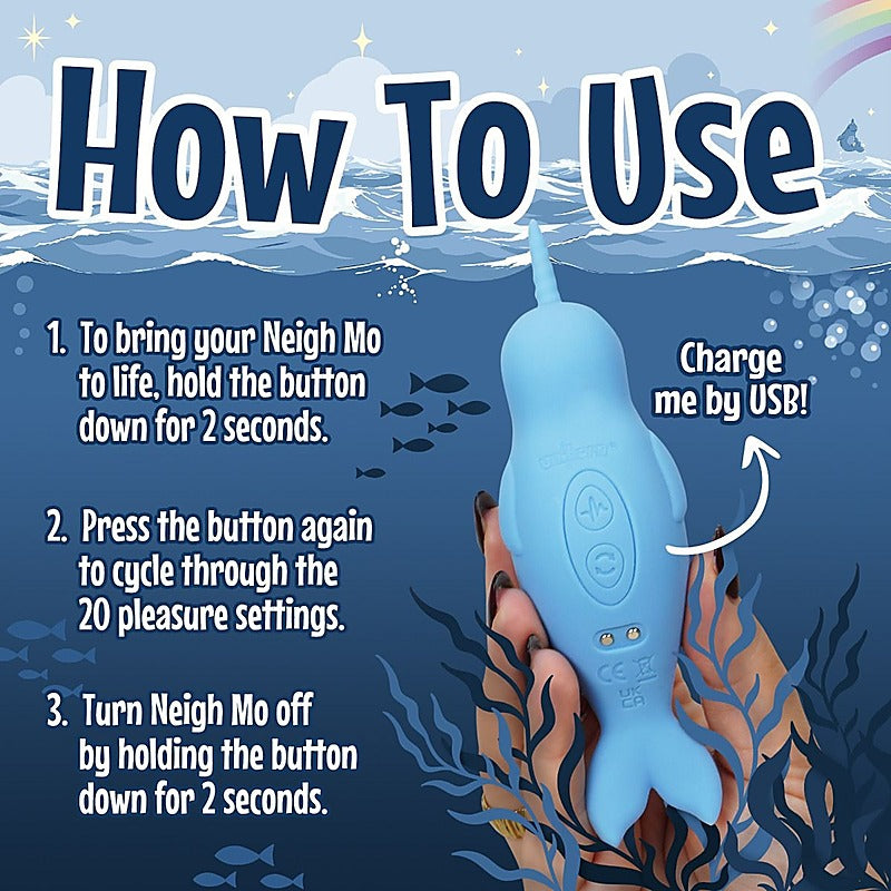 Of The Sea Neigh Mo Clit Stimulator By Unihorn - Clit Ticklers and Pulsators