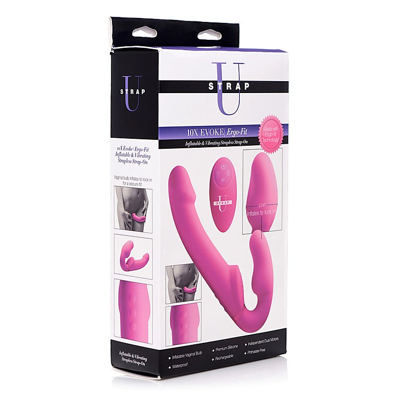 Remote Control Inflatable Strap-On By Strap U - Strap On Sextoys