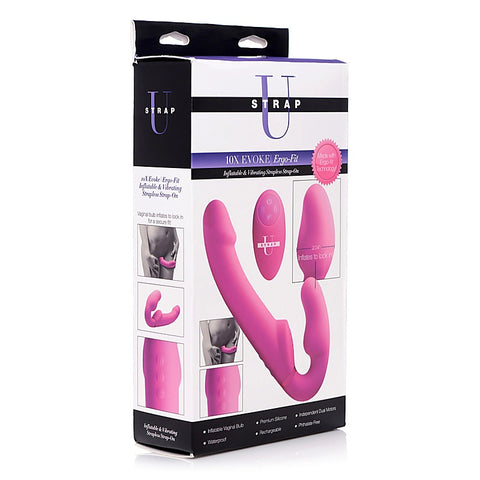 Remote Control Inflatable Strap-On By Strap U - Strap On Sextoys