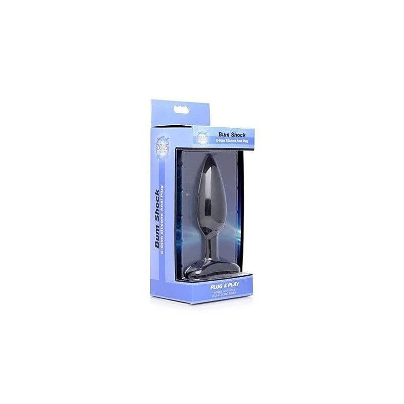 Zeus Bum Shock Electro Stimulation Silicone Anal Plug - Butt Plugs