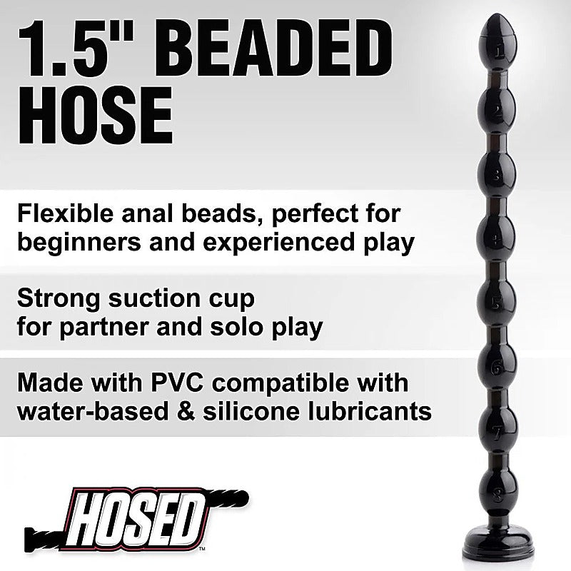 Hosed 19 Inches Beaded Textured Anal Snake Beads - Anal Beads and Balls