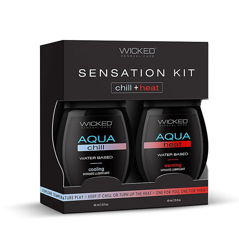 Wicked 2 Pack Water Based Lubricant Sensation Kit - Water Based Lubes