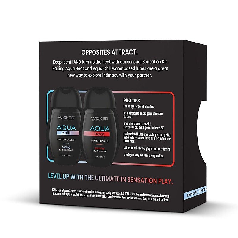 Wicked 2 Pack Water Based Lubricant Sensation Kit - Water Based Lubes