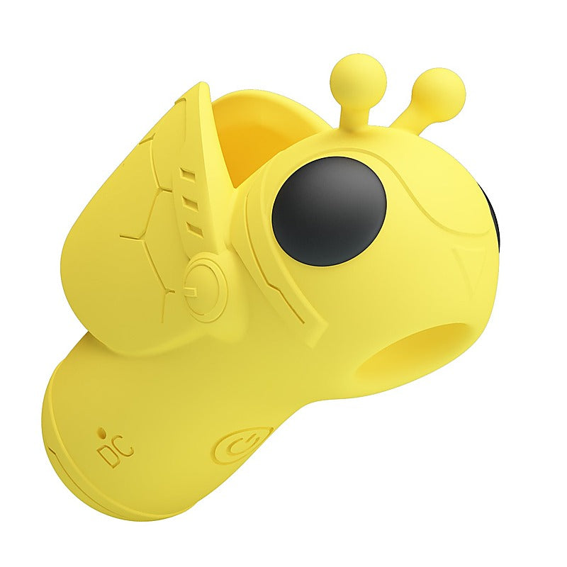 Pretty Love Magic Bee Rechargeable Finger Vibrator Yellow - Finger and Tongue Vibrators