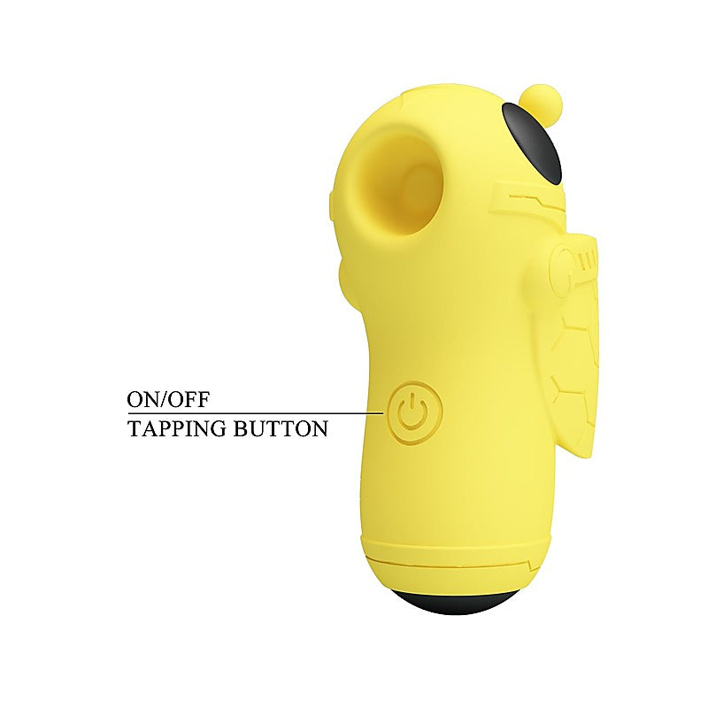 Pretty Love Magic Bee Rechargeable Finger Vibrator Yellow - Finger and Tongue Vibrators