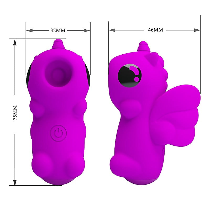 Pretty Love Magic Unicorn Vibrating Finger Massager Purple - Finger and Tongue Vibrators
