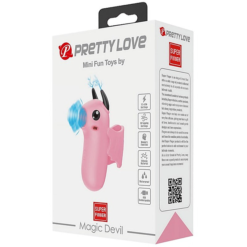 Pretty Love Rechargeable Magic Devil Finger Massager - Finger and Tongue Vibrators