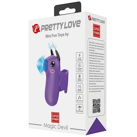 Pretty Love Rechargeable Magic Devil Finger Massager - Finger and Tongue Vibrators