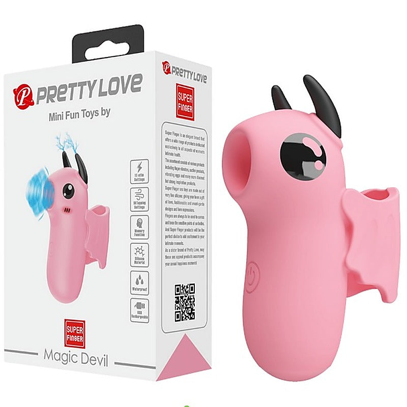 Pretty Love Rechargeable Magic Devil Finger Massager - Finger and Tongue Vibrators