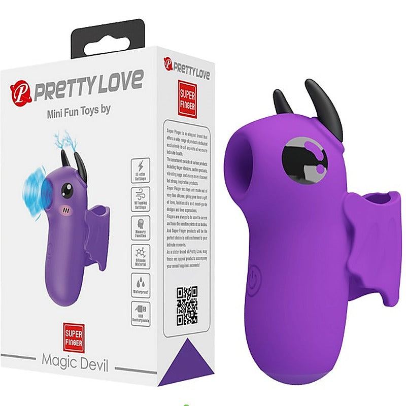 Pretty Love Rechargeable Magic Devil Finger Massager - Finger and Tongue Vibrators