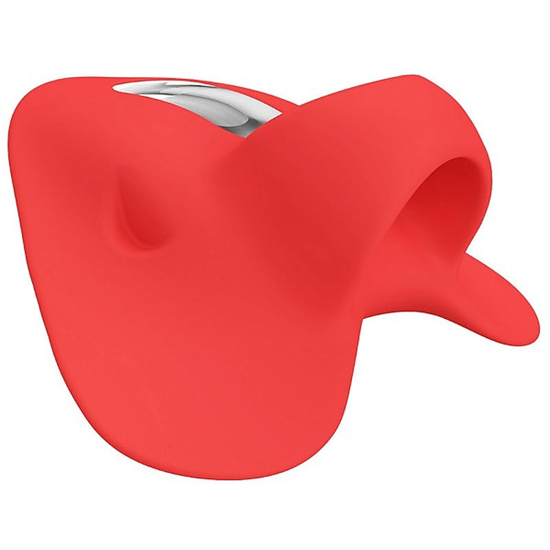 Pretty Love Carnation Rechargeable Finger Vibrator Red - Finger and Tongue Vibrators