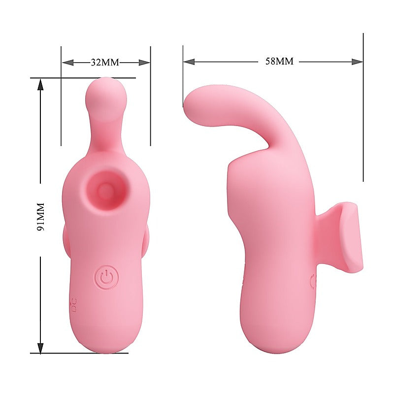 Pretty Love Magic Fairy Rechargeable Finger Massager Pink - Finger and Tongue Vibrators