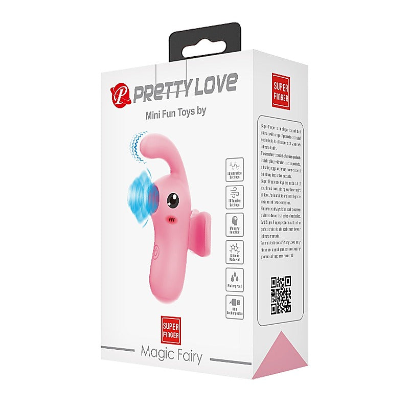 Pretty Love Magic Fairy Rechargeable Finger Massager Pink - Finger and Tongue Vibrators