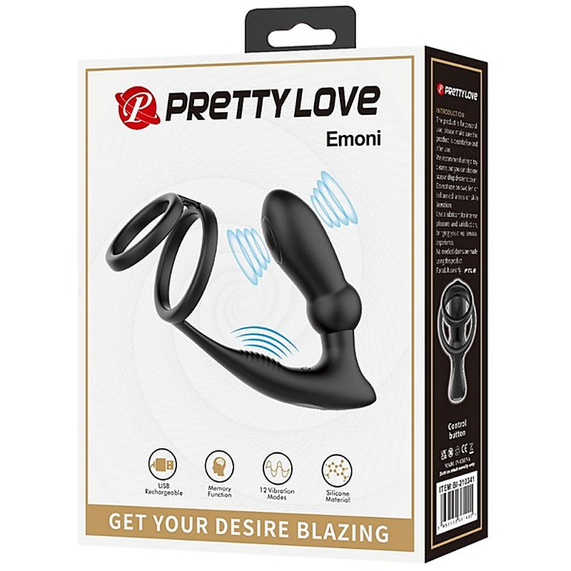 Rechargeable Emoni Vibrating Cock Ring by Baile - Vibrating Cock Rings