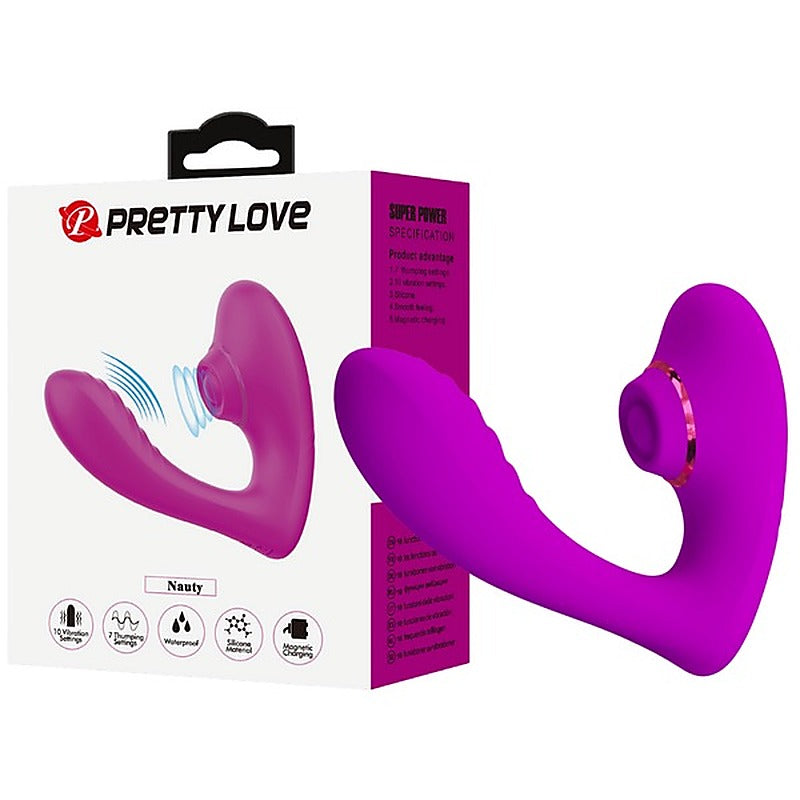 Pretty Love Nauty Rechargeable Clitoral Stimulator By Baile - Clit Ticklers and Pulsators