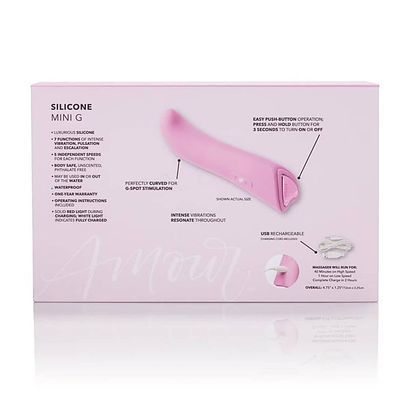 Jopen Amour Silicone Multi Functions Mini G Spot Vibrator - G-Spot Vibrators