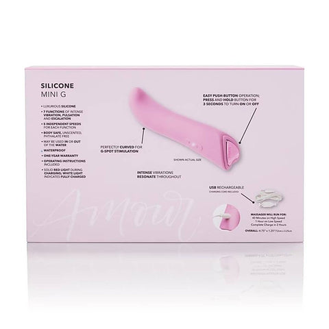 Jopen Amour Silicone Multi Functions Mini G Spot Vibrator - G-Spot Vibrators