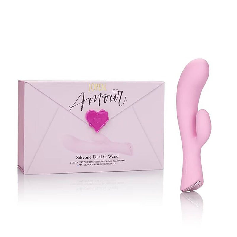 Jopen Amour Silicone Dual G Rabbit Wand Massger - Rabbit Vibrators