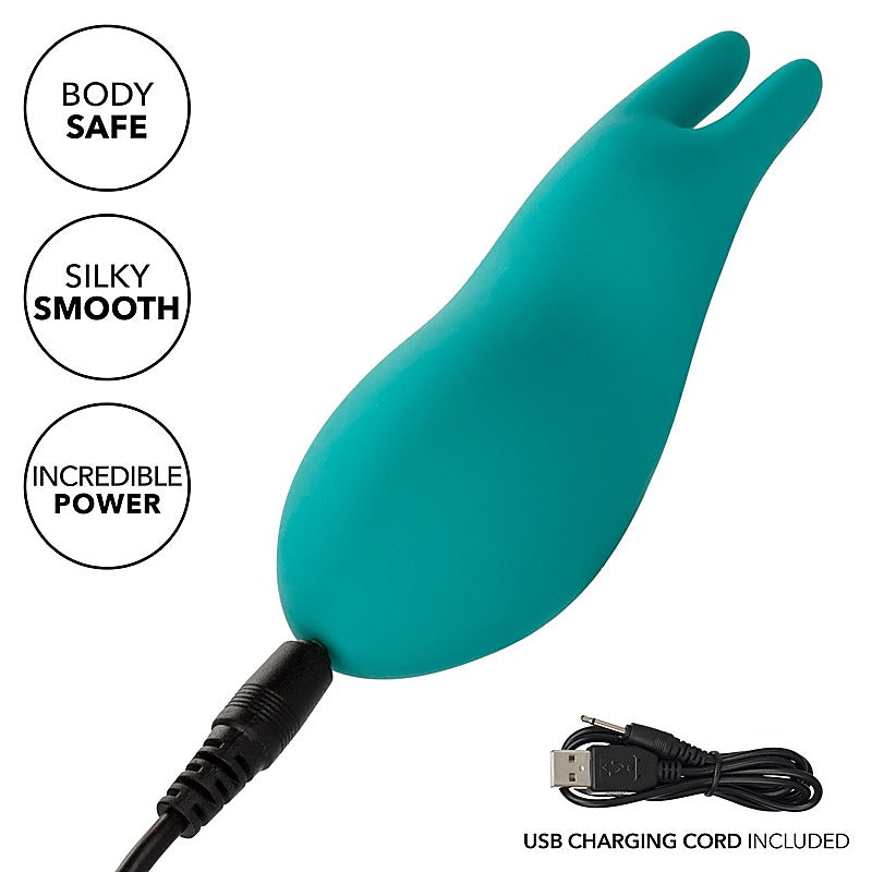 California Exotics Pixies Bunny Dual Teasers Vibrator - Clit Ticklers and Pulsators