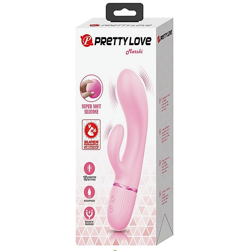 Pretty Love Marski Silicone Dual Motor Rabbit Vibrator - Rabbit Vibrators
