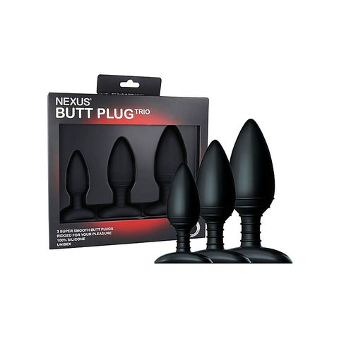 Premium Butt Plug Trio By Nexus Sex Toys - Personal Massagers