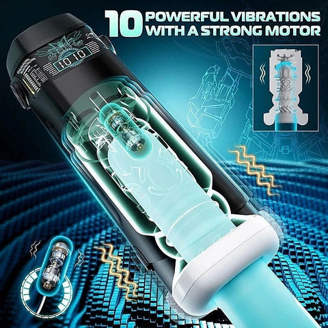 The Titan Thrusting & Vibrating Masturbator By Topco - Masturbators and Strokers