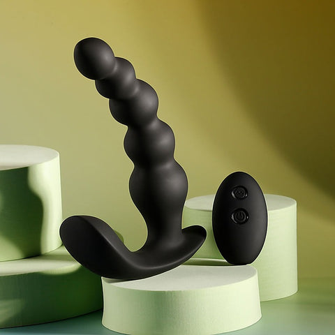 Evolved BEAD ME UP Remote Control Vibrating Anal Beads Black