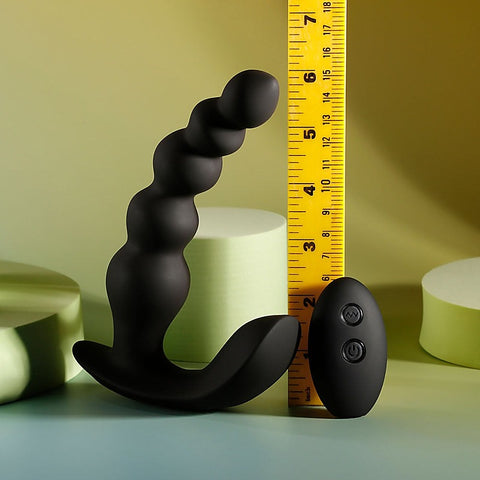 Evolved BEAD ME UP Remote Control Vibrating Anal Beads Black
