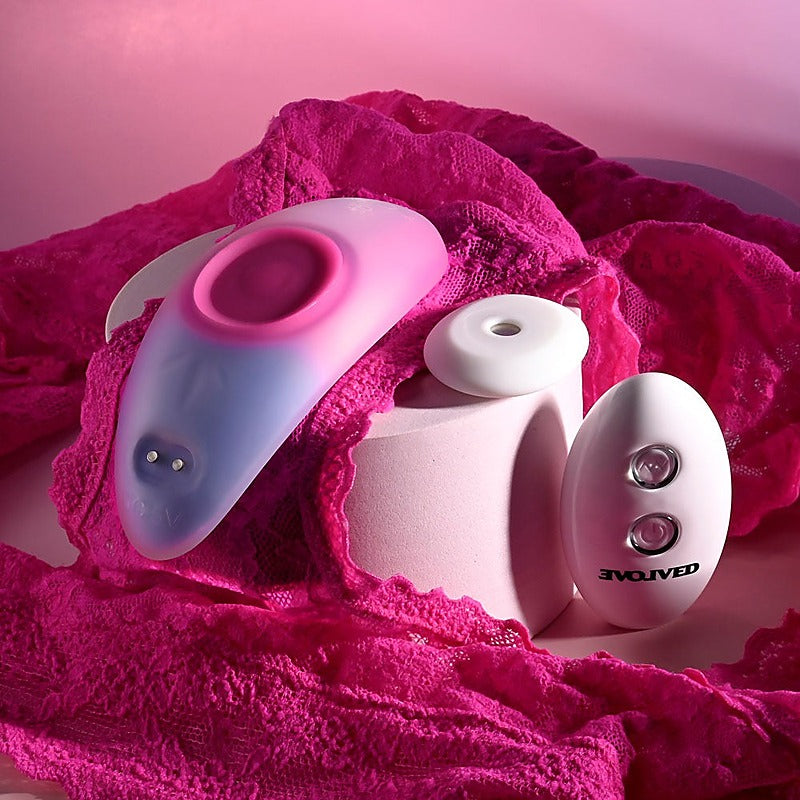 Evolved PARADISE Remote Control Panty Vibrator Pink/Purple - Remote Control Vibrators