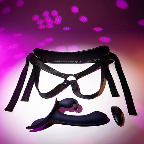 Giving Vibes Rechargeable Vibrating Strap-On By Evolved - Strap On Sextoys