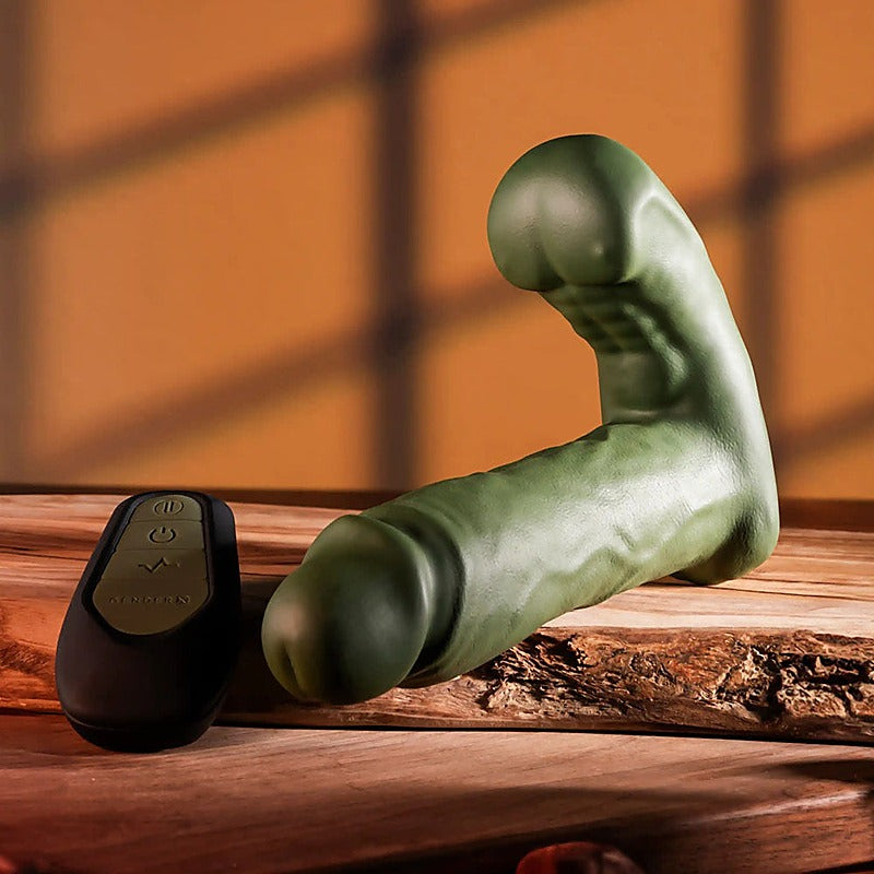 Gender X THE HUNK Vibrating Growing Dong Green - Vibrating Dildos