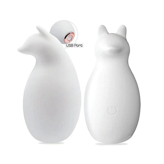 Icon Brands Buzzy Buddy Sexy Like A Fox Clitoral Vibe White - Clit Ticklers and Pulsators