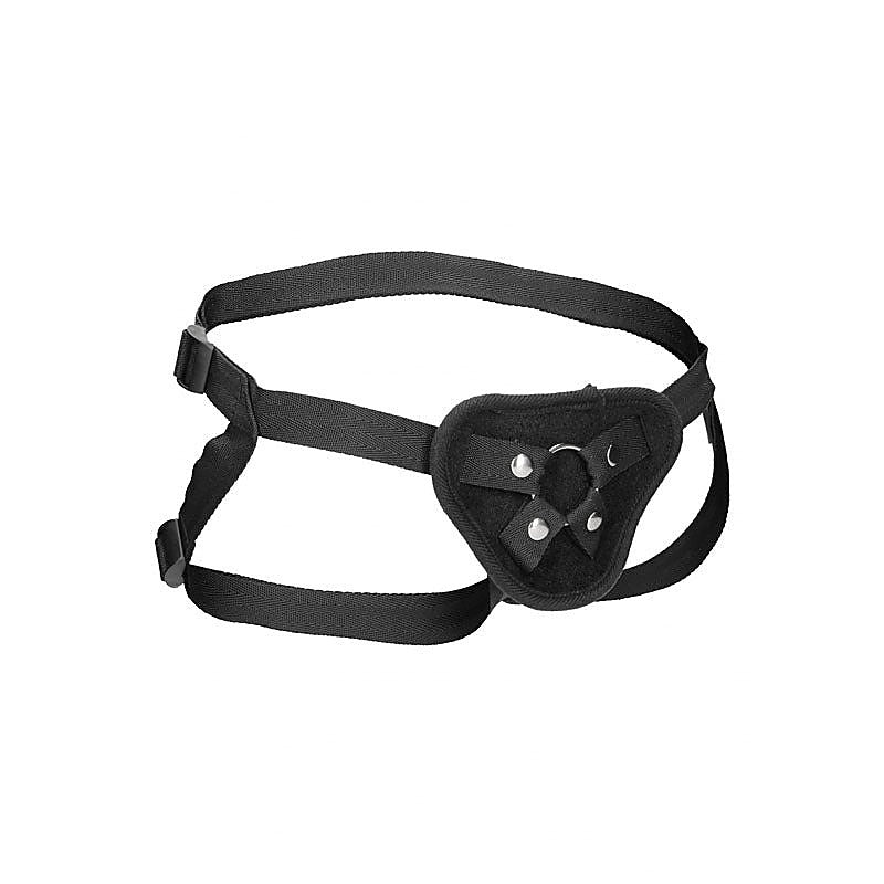 Ouch! Velvet & Velcro Strap On Harness By Shots Toys - Strap On Sextoys