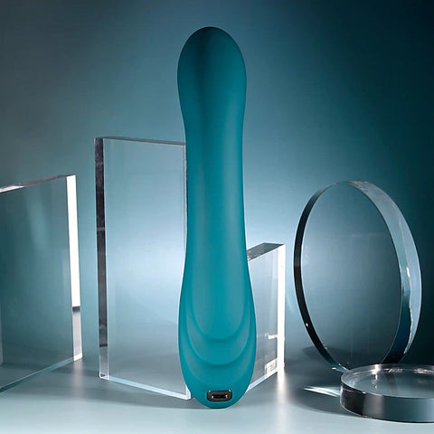 Playboy Pleasure AURELIE Rechargeable G Spot Vibrator Green - G-Spot Vibrators