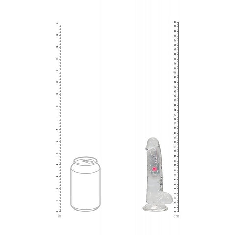 Realrock Rechargeable Led Vibrating Dong With Balls - Vibrating Dildos